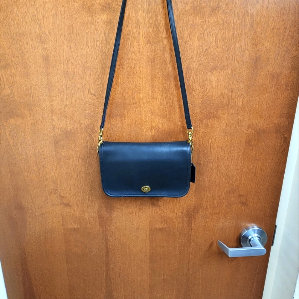 COACH 9755 CROSSBODY BLUE LEATHER BAG